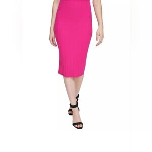 Calvin Klein Vibrant Pink Midi Skirt